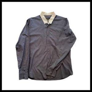 Shirt- tab button collar